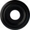 Ekena Millwork Classic Ceiling Medallion (Fits Canopies up to 7 1/4"), 12 3/8"OD x 4"ID x 1 1/8"P, Jet Black CM12CLBLF - alternate 1